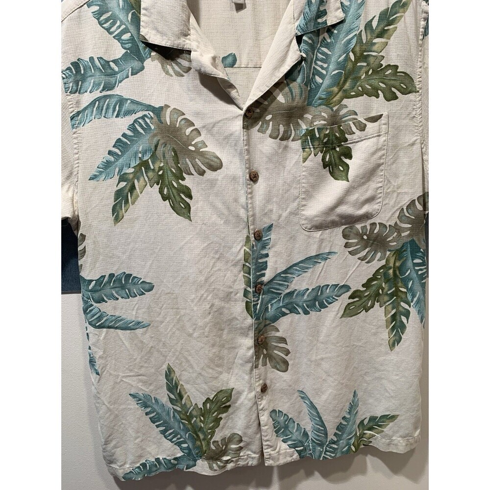 Island Shores Hawaiian Shirt Mens Large 100% Washable Silk Button Up Large - Picture 7 of 16